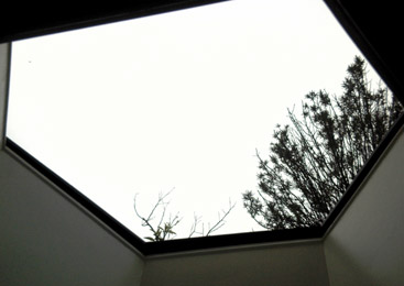 Shaped walk on glass roof light
