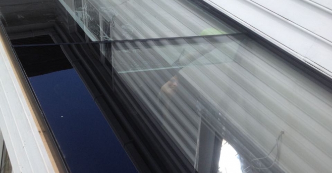 Lean-to glass rooflight