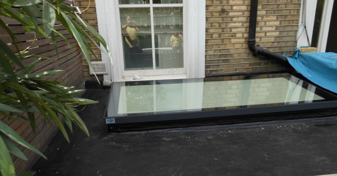 Walk-on glass rooflight